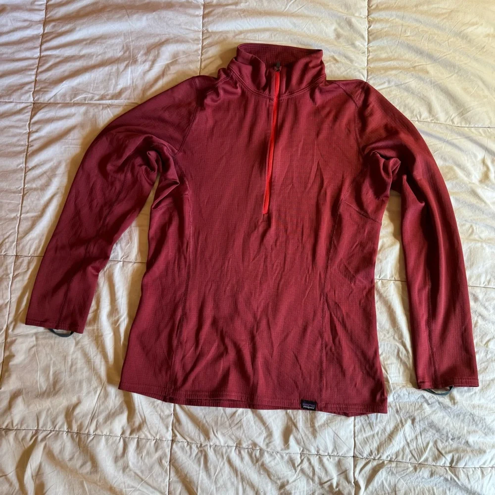 Women's Patagonia Mid Weight Capilene Base Layer, Deep Red, Size M - Picture 4 of 9